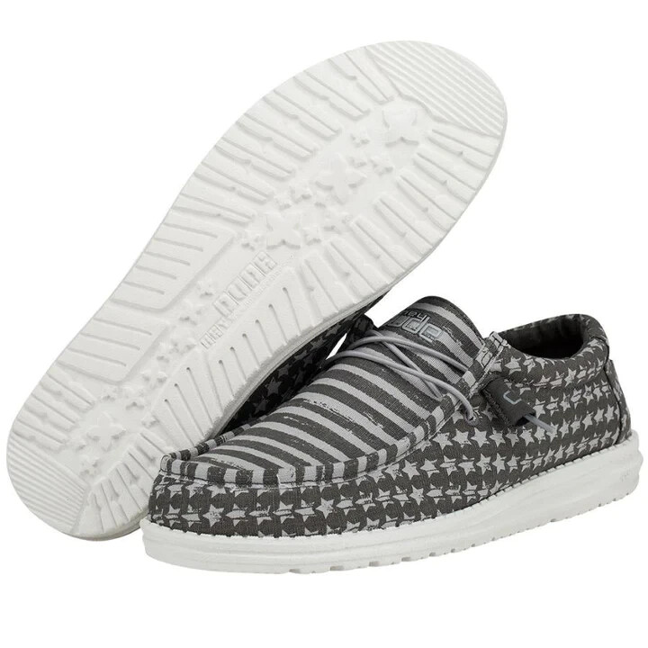 Hey Dude Shoes Mens Wally Greyed 